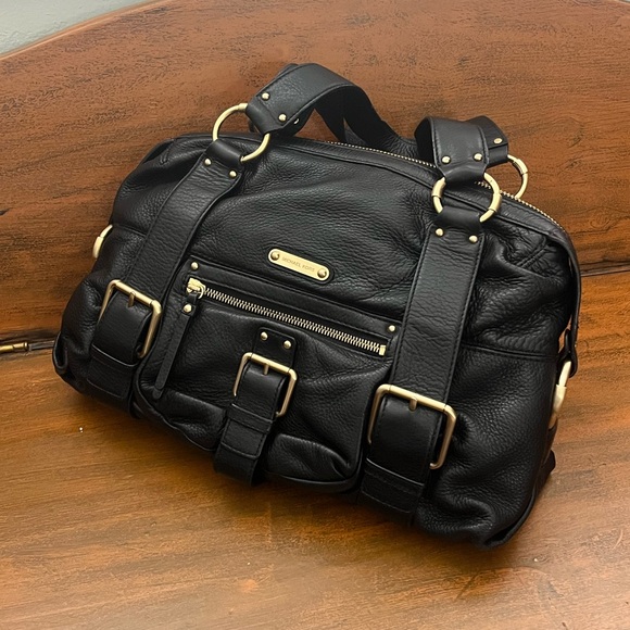 Michael Kors Pebble Leather Buckle Shoulder Bag - Picture 2 of 4